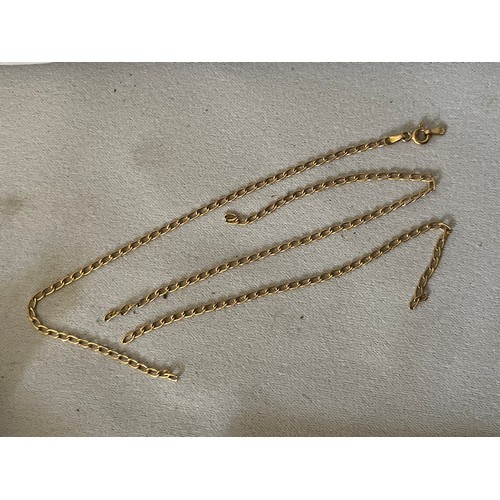 279 - Gold chain for scrap or repair. 1.4g