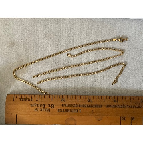 279 - Gold chain for scrap or repair. 1.4g