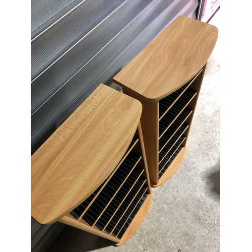 Pair of CD racks.