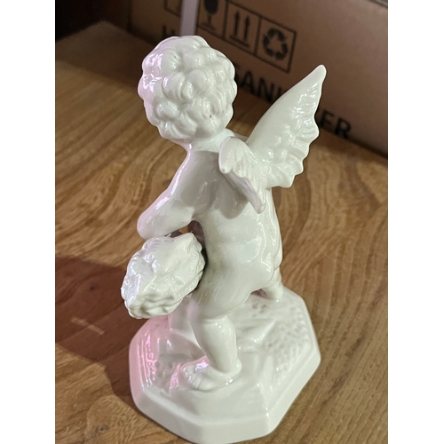 16 - Dresden porcelain cherub figurine