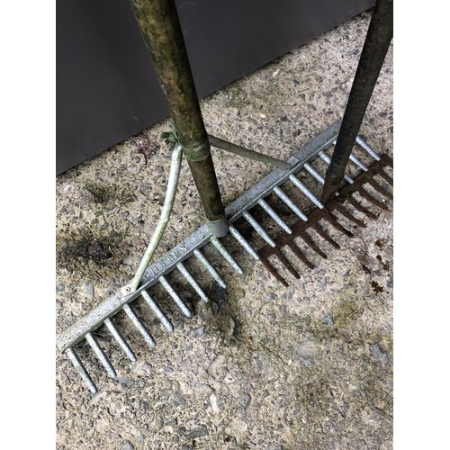 56 - 2 garden racks