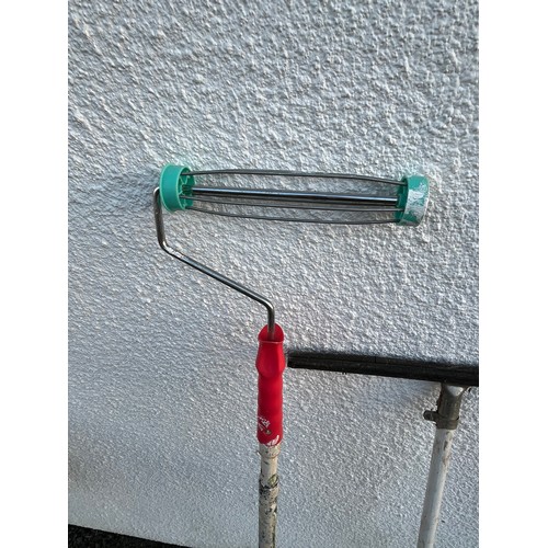 95 - Long handled paint roller and window wipe