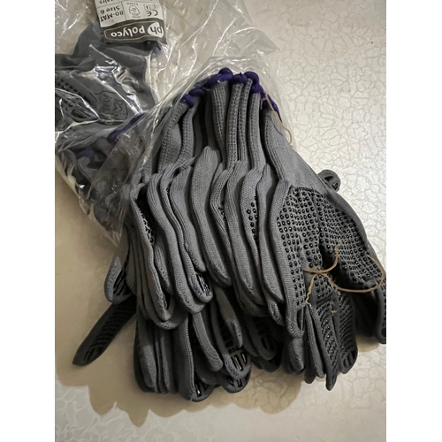 125 - Grey grippy work gloves