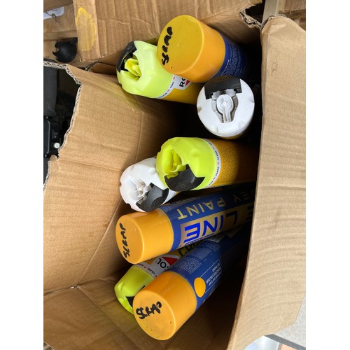 138 - 8 tins of Rocol Road marker spray paint all new and full up in various colours