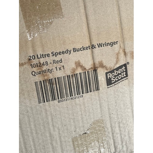 144 - Robert Scott 20 Litre Industrial Speedy Bucket and Wringer