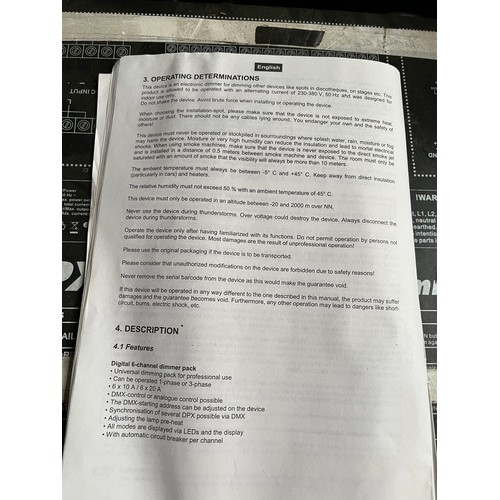 153 - Eurolite DPX-610/620 series 6 channel dimmer pack for stage lighting. Loads more of this type of thi... 