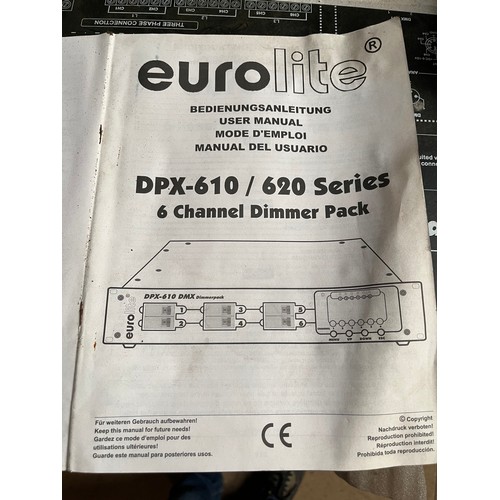 153 - Eurolite DPX-610/620 series 6 channel dimmer pack for stage lighting. Loads more of this type of thi... 