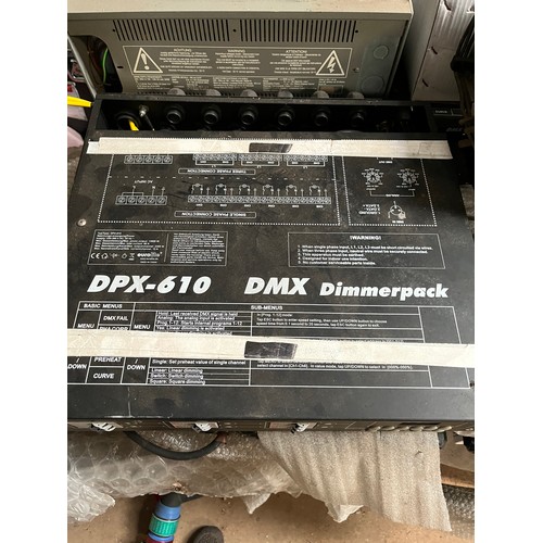 155 - Eurolite DPX-610/620 series 6 channel dimmer pack for stage lighting. Loads more of this type of thi... 