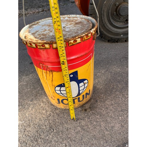 167 - 25L tin of white exterior gloss MOD ships paint