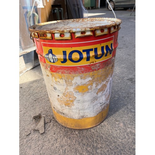 167 - 25L tin of white exterior gloss MOD ships paint