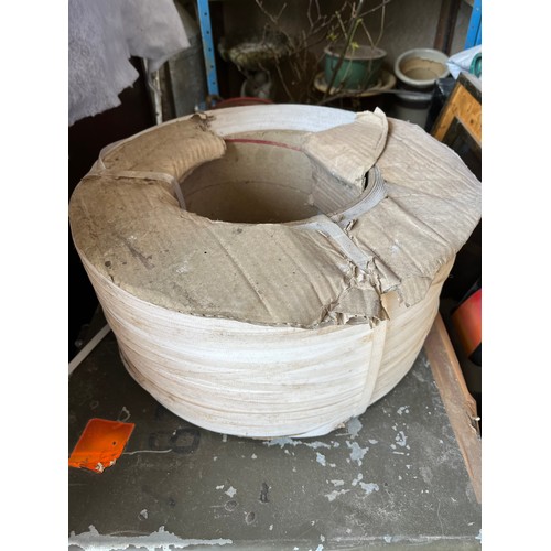 179 - Large roll of white strapping/ banding