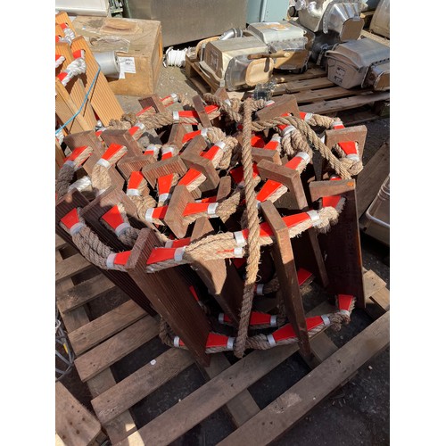 182 - 8m Ships rope ladder FSC hardwood. Used