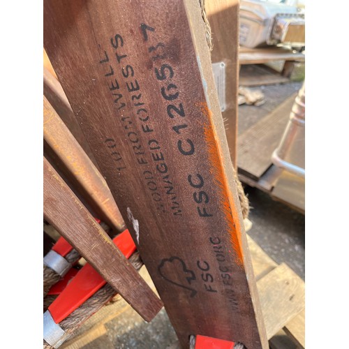 182 - 8m Ships rope ladder FSC hardwood. Used