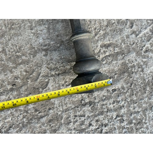 185 - Architectural antique copper covered corner column