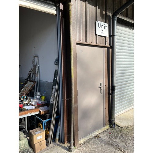 185 - Architectural antique copper covered corner column