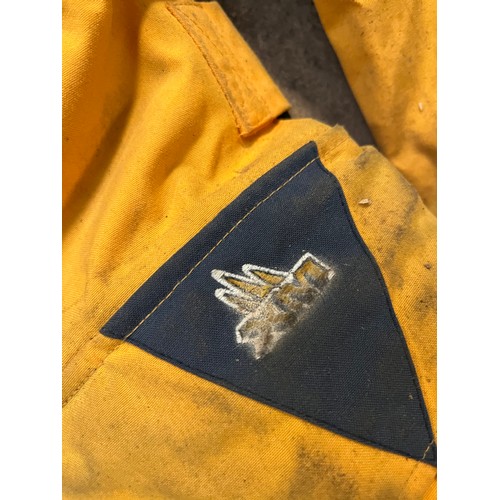 218 - XM Breathable sailing waterproof suit. Choice of sizes S & M available. TH5000 in yellow and navy bl... 