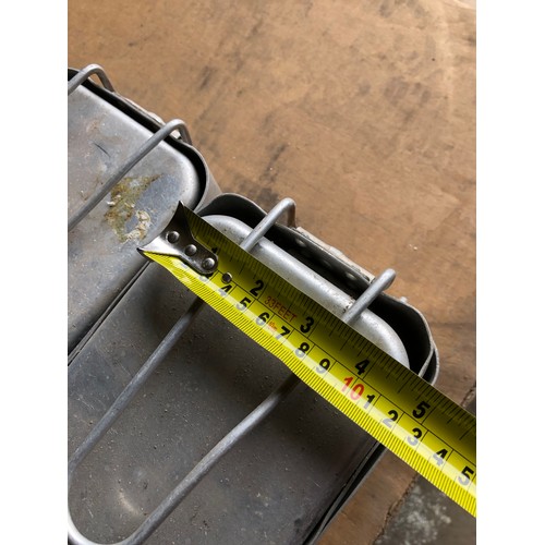 245 - MOD - 4 sets of Aluminium Mess tins.