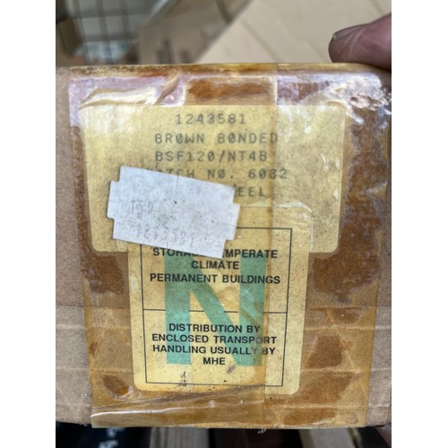 302 - MOD - 5No. 1500m reels of industrial bonded brown nylon