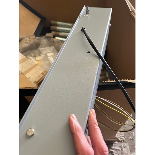 327 - MOD - Metal bulk head light c/w  130v bulbs