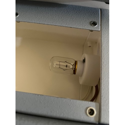 327 - MOD - Metal bulk head light c/w  130v bulbs