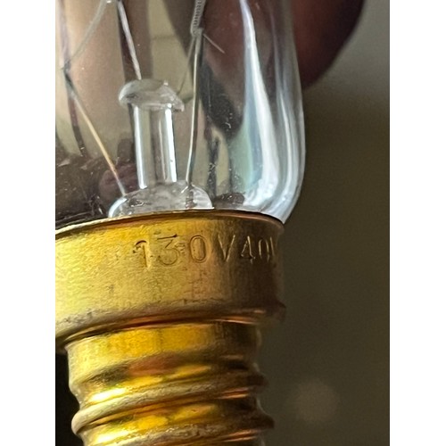327 - MOD - Metal bulk head light c/w  130v bulbs