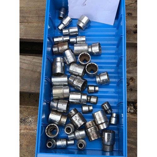 387 - MOD -  Box of 40No. Mixed sockets.