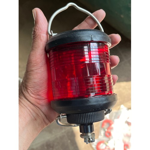 412 - MOD - Hoistable Marine grade red port light for boats.