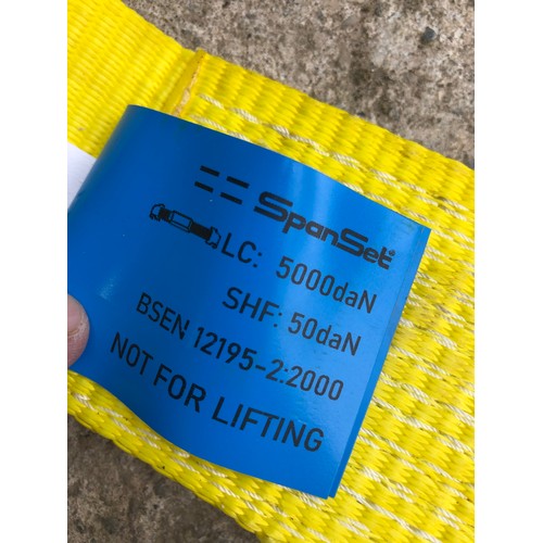 425 - MOD - Heavy duty 10 tonne lorry cargo ratchet strap.