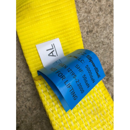 425 - MOD - Heavy duty 10 tonne lorry cargo ratchet strap.