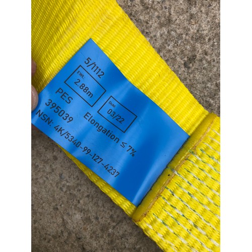 425 - MOD - Heavy duty 10 tonne lorry cargo ratchet strap.