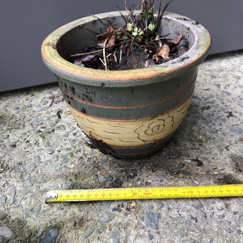 459 - glazed ceramic flower pot