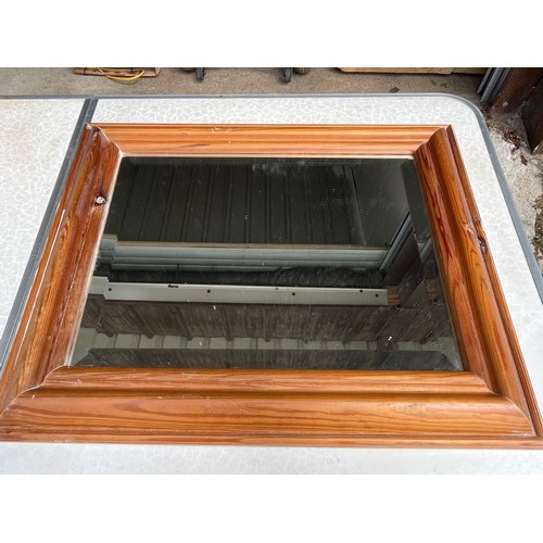 521 - Rectangular bevel edge mirror