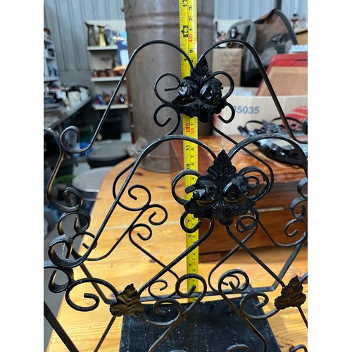 528 - wrought iron magazine rack