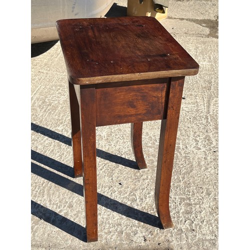 543 - Hall table probably used for a sewing machine hence the holes in the surface