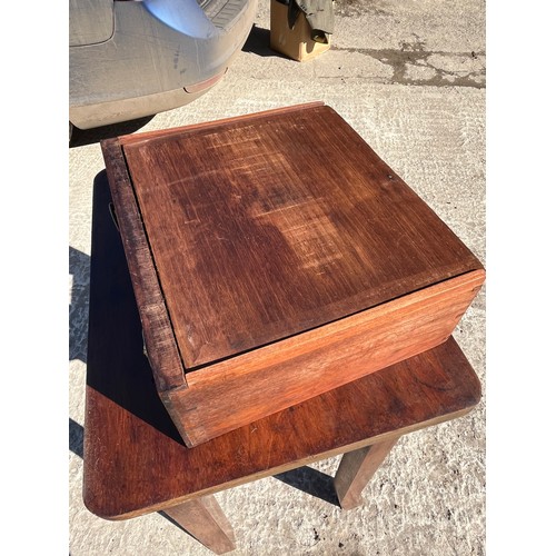 543 - Hall table probably used for a sewing machine hence the holes in the surface