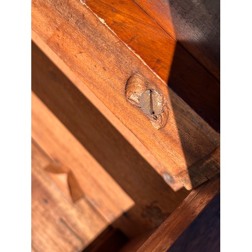 543 - Hall table probably used for a sewing machine hence the holes in the surface