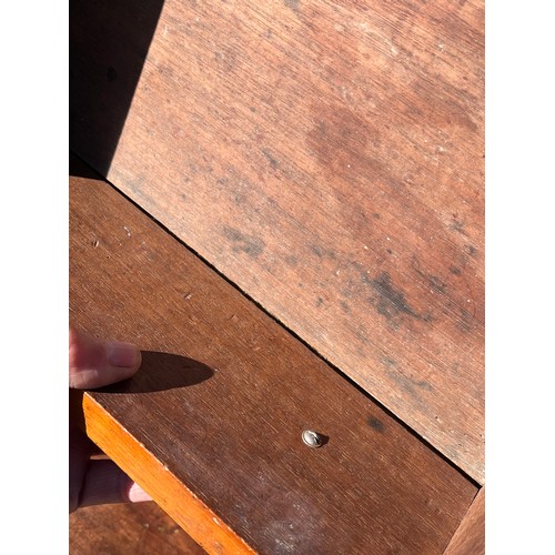 543 - Hall table probably used for a sewing machine hence the holes in the surface