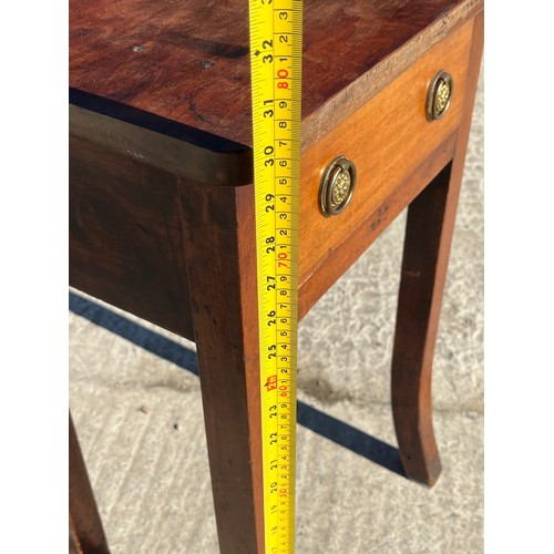 543 - Hall table probably used for a sewing machine hence the holes in the surface