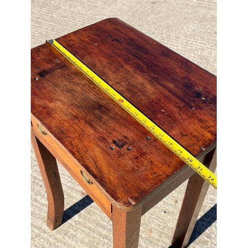 543 - Hall table probably used for a sewing machine hence the holes in the surface