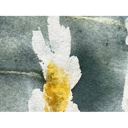 594 - Signed watercolour picture. F&G