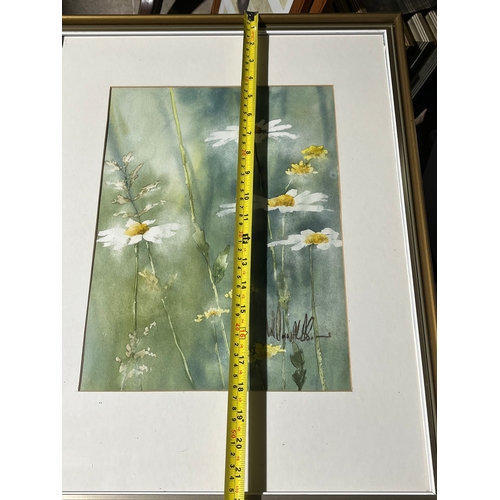 594 - Signed watercolour picture. F&G