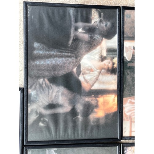 599 - 5x Pirelli 1972 posters framed and glazed