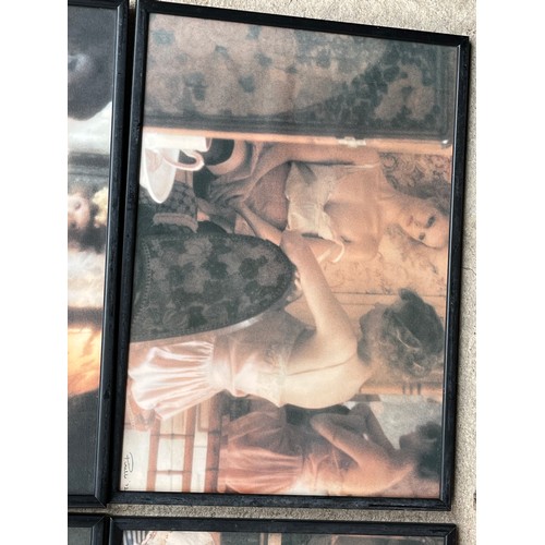 599 - 5x Pirelli 1972 posters framed and glazed