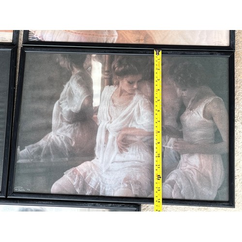 599 - 5x Pirelli 1972 posters framed and glazed