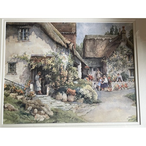 602 - Cottage print signed Sturgeon