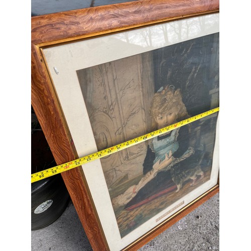 648 - Old 'Pus in boots' framed print