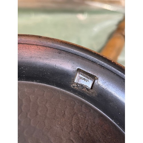 656 - Antique copper Victorian bed warming pan