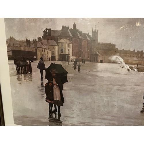 659 - Norman Garstin print titled ‘The Rain it Raineth’