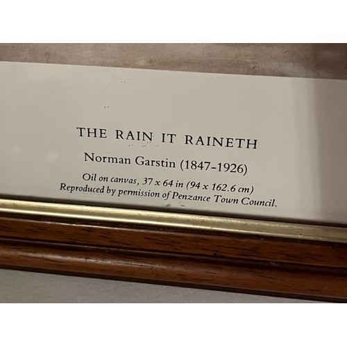 659 - Norman Garstin print titled ‘The Rain it Raineth’
