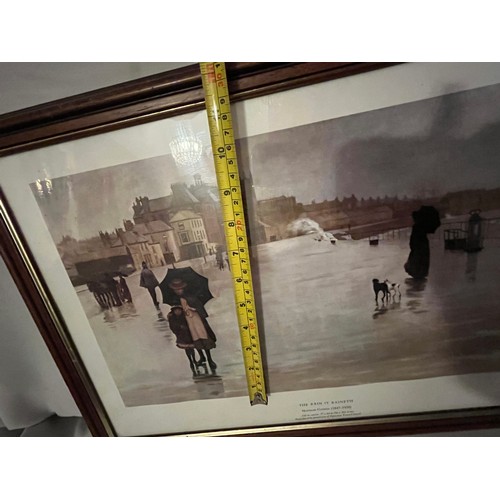 659 - Norman Garstin print titled ‘The Rain it Raineth’